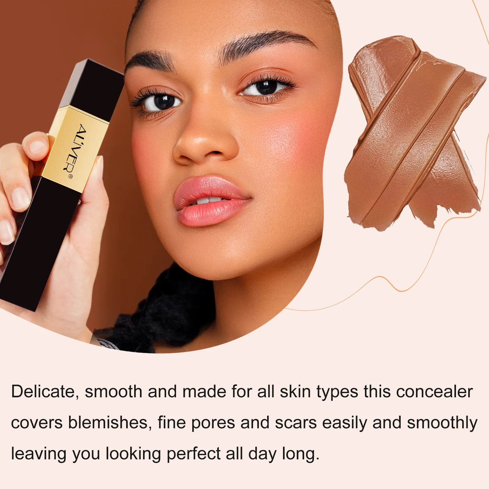 Aliver 2-in-1 Colour Changing Full Coverage Foundation Stick