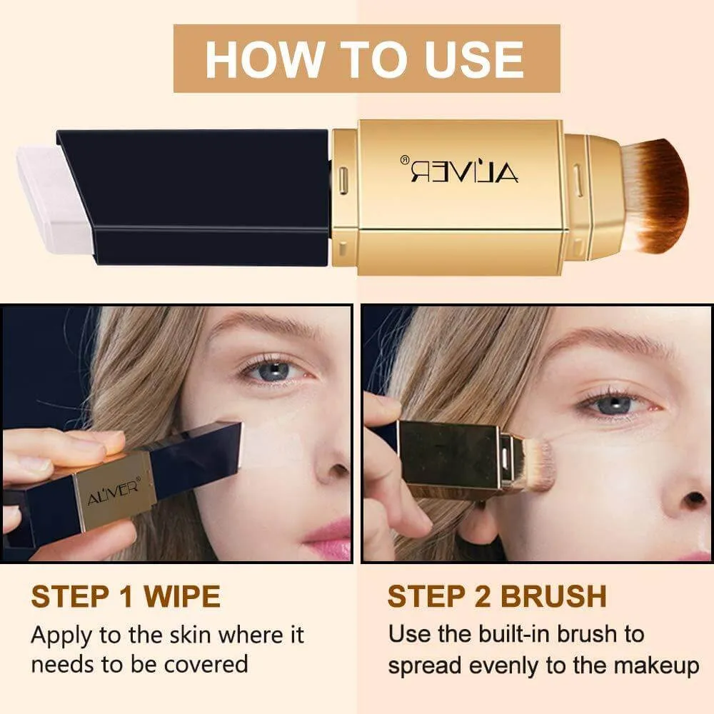 Aliver 2-in-1 Colour Changing Full Coverage Foundation Stick