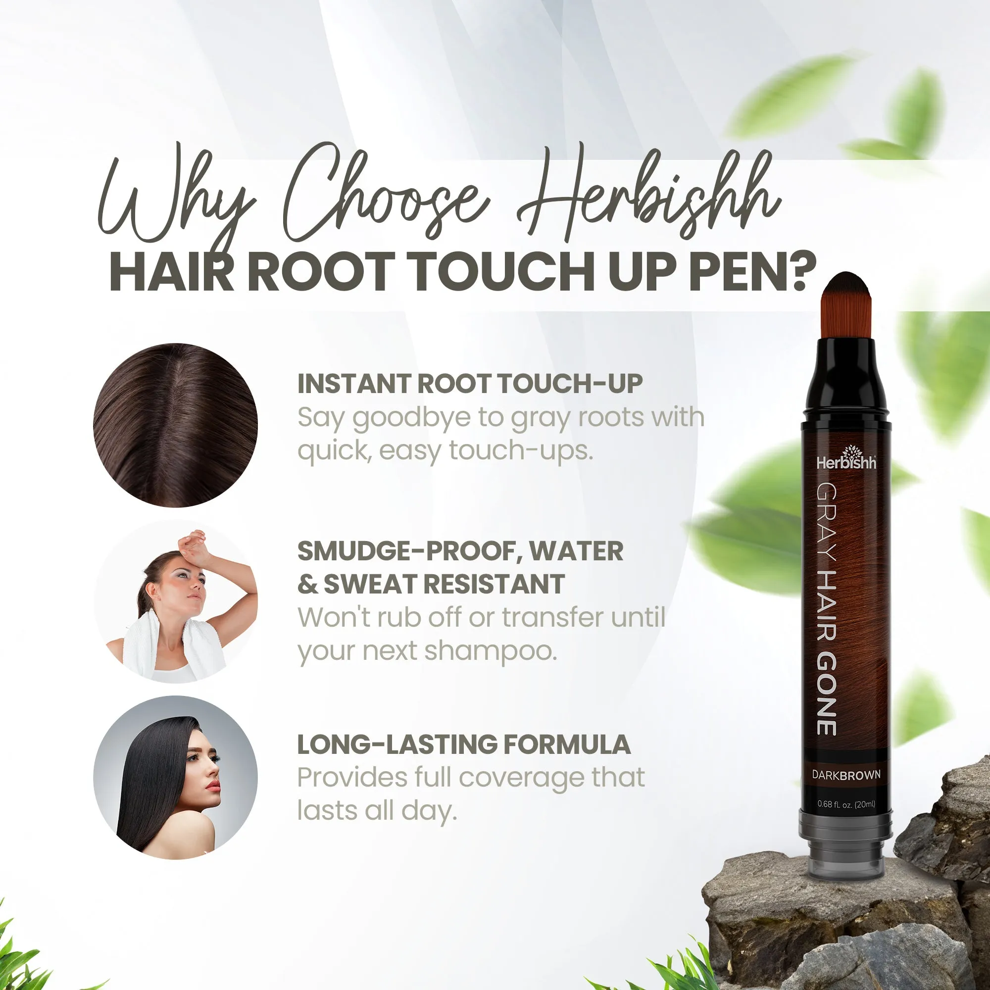 Hair Root Touch-up Pen - Dark Brown