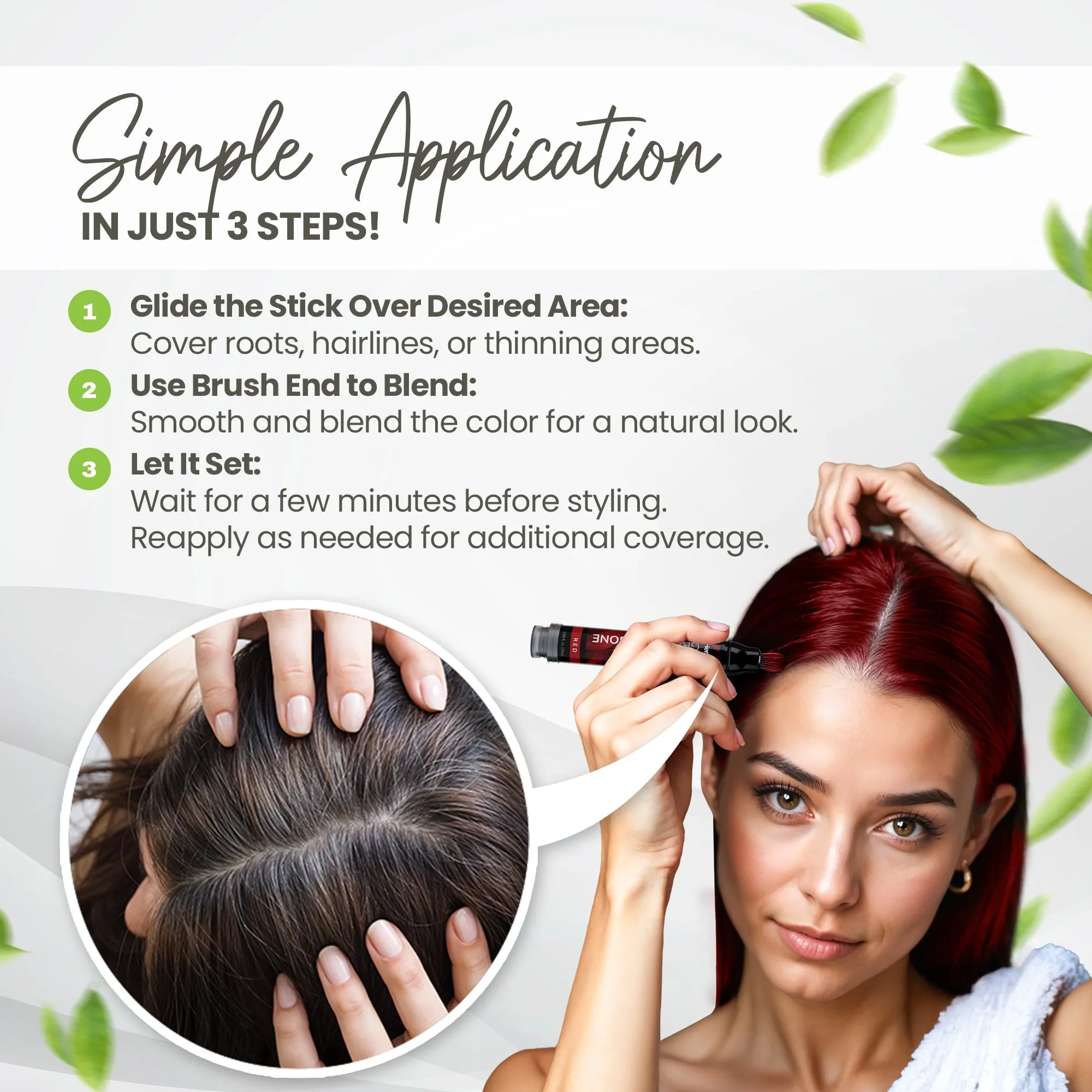 Hair Root Touch-up Pen for Instant Gray Coverage