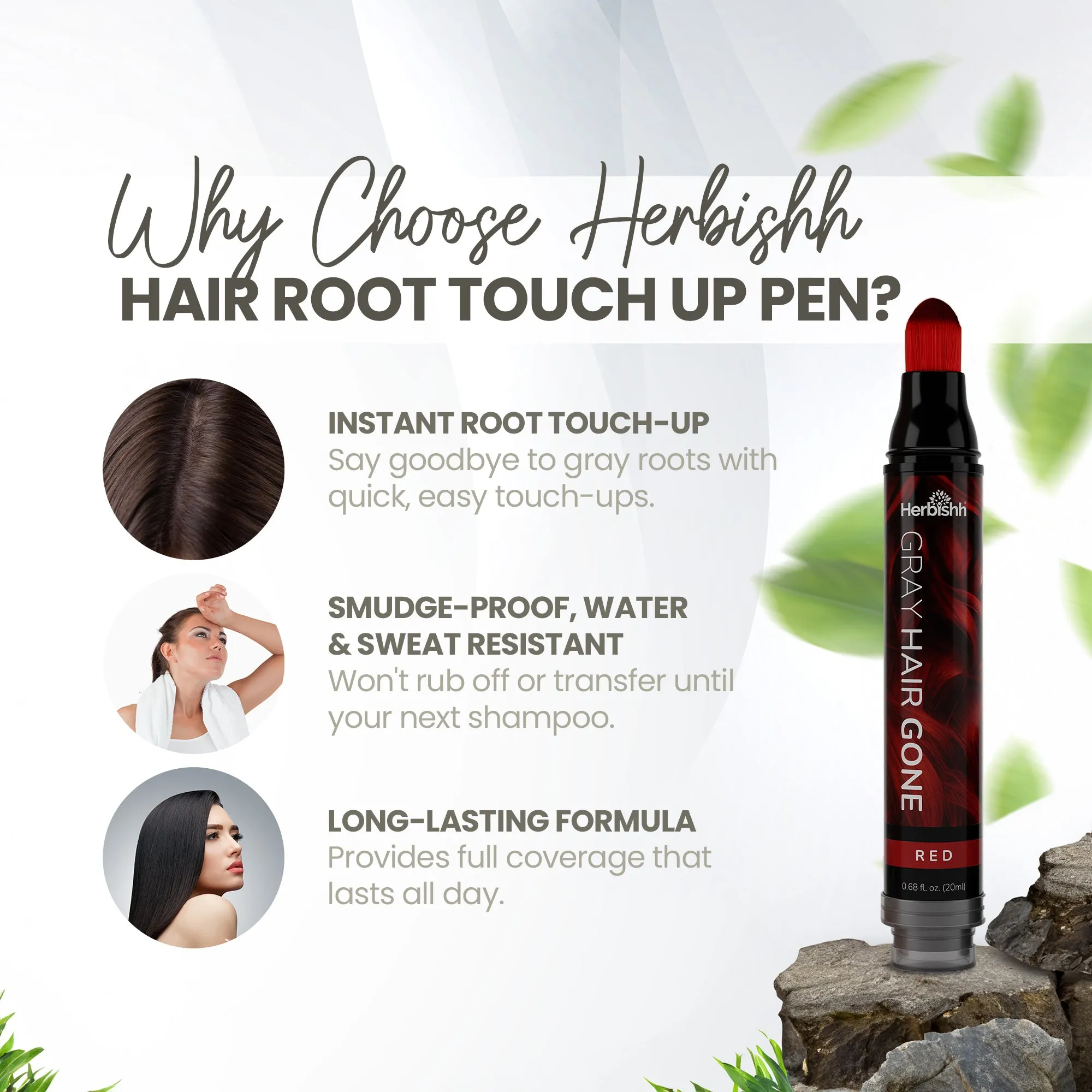 Hair Root Touch-up Pen for Instant Gray Coverage